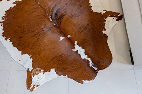 Tapete de cuero genuino Sunshine Cowhides 6x7-8 Ft miniatura 6