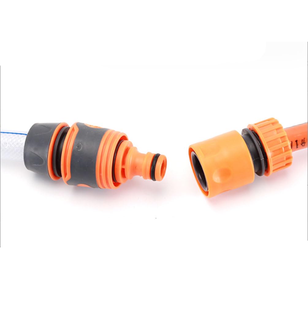 9 Pezzi Connettore Rapido per Tubo da Giardino, Connettori per Tubi Flessibili da 1/2, Connettore per Tubo da 1/2 Pollice, Connettore per Tubo per Lavaggio Auto e Collegamento Tubo