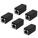 Velocidad rápida: este conector 8P8C hembra a hembra RJ45 puede acelerar hasta 10 Gigabite para conectar cable Ethernet Cat7/Cat6/Cat5.
