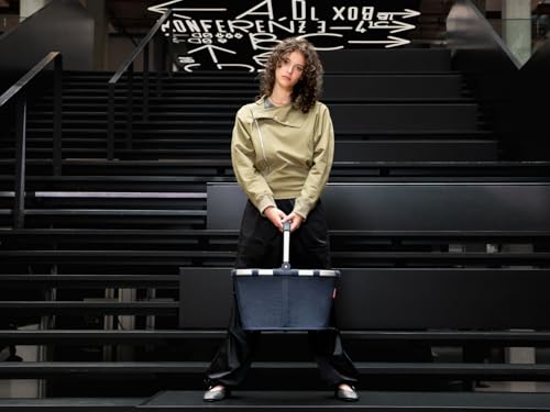 reisenthel carrybag twist navy – Stabiler Einkaufskorb mit viel Stauraum und praktischer Innentasche – Elegantes und wasserabweisendes Design