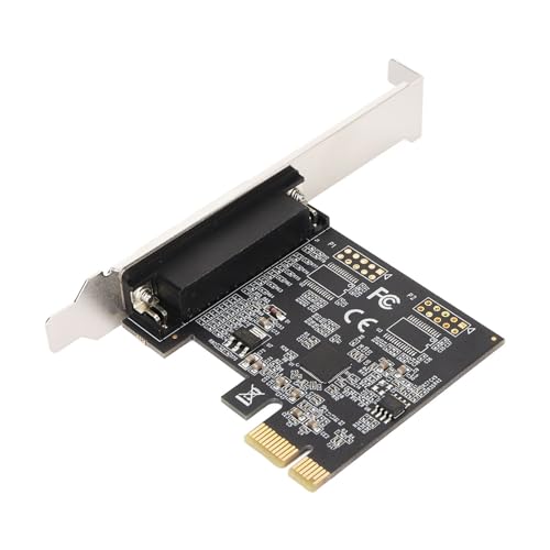 1 Port PCI Express Parallel Card, DB25 PCIE Card for Printers, Supports IEEE 1284 Protocol and ECP Mode, 2.5Mbps Speed, Compatible with Multiple PCIE Slots and Operating