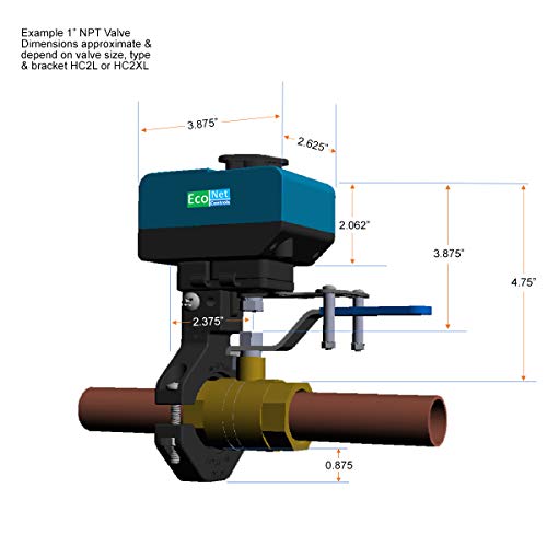 EcoNet Controls EVC300-HCLXL-SK3, Bulldog-JW WIFI Valve Robot, Leak Detection & Prevention, automatic water shutoff, Easy to Install, No Plumbing Required! Valves up to 1.5" - Thumbnail 4