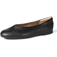 Amazon Essentials Zapatos Planos de Ballet para Mujer, Piel