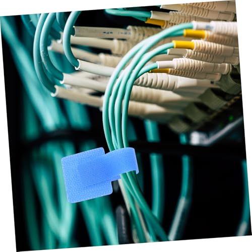 OSALADI 50 piezas organizador de cables autoadhesivo y correas de sujeción ajustables para escritorio y hogar miniatura 7
