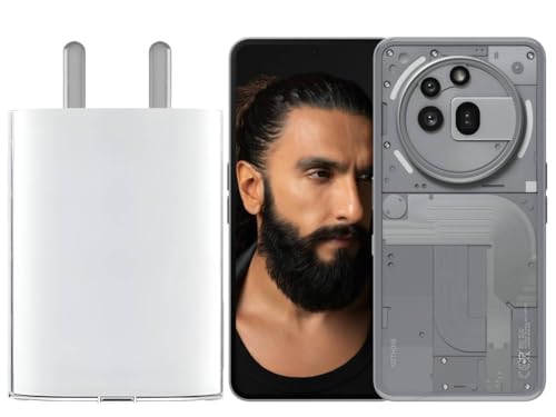 Image of Original 45W Type C Fast Charger Adapter for Phone 3a Pro /3a /2a Plus /2A /2 /CMF Phone 2 Pro /1 /Buds /Tablets, Upto 50W Power Charger for Mobiles, 45 W USB C Charging Adaptor, 45watt Charge, White