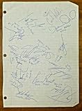 Brewers vs Sox Signed Baseball Team Sheets Yount Molitor Boggs 26 Autographs - Autographed Baseballs