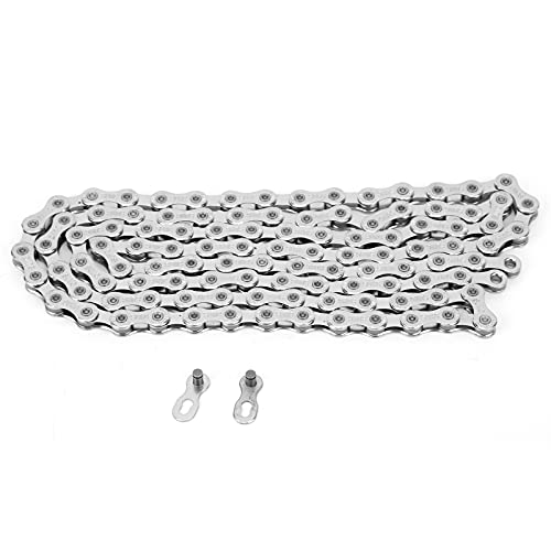 Cadena de Bicicleta, 10 velocidades 110 eslabones acero con eslabón de liberación rápida reutilizable reemplazo cadena bicicleta