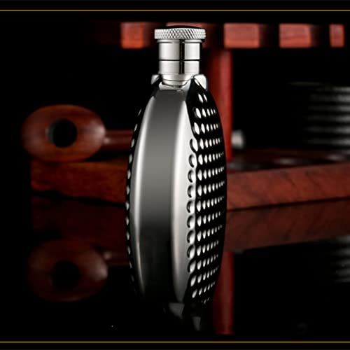 Dhdm 6Oz Portable Stainless Steel 304 Hip Flask Whisky Metal Wine Pot Pocket Bottle 190Ml #TOP1