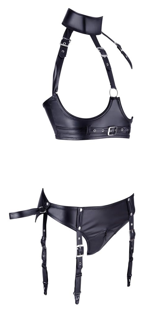 Cottelli BONDAGE BH Set-22133381051 Schwarz One Size