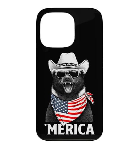 Honey Badger �A�����J���� �o���_�i �T���O���X �J�E�{�[�C�n�b�g �X�}�z�P�[�X iPhone 13 Pro �p