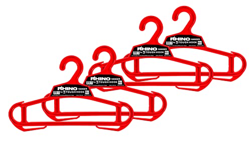 Rhino Tough Hook Heavy Duty Hangers: Weighted Vest & Body Armor, 4 Red