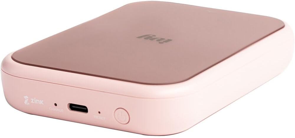 Canon Ivy 2 Mini Photo Printer Blush Pink, Bluetooth Portable Printer for iOS & Android, Zink 2x3 Sticky-Back Photo Prints, Compact Travel Size (5452C017) + Zink Photo Paper (50 Sheets) + More