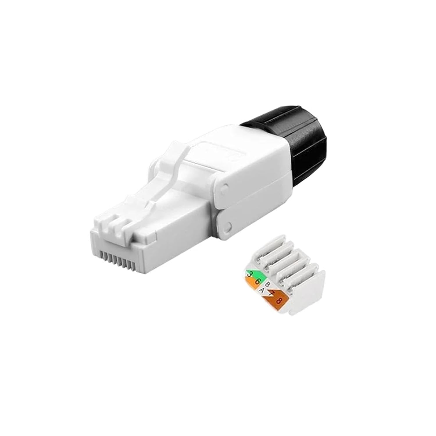 6A/6/5e RJ45 CAT6 UTP Field Connector Ethernet Termination Plug, 23AWG to 26AWG Cable Internet Plug(Cat 6A UTP)