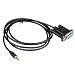 Relper-Lineso DB9Pin Female To DC3.5mm Serial Cable-6 Feet Black