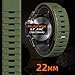 Strong Magnetic Sport Bands Compatible for Garmin Fenix 8/7/6/5 Band,Quick Fit 22mm Adjustable Silicone Wrist Strap with Stainless Steel Clasp for Forerunner 935/945/Epix Gen 2/Approach S62/S60/MARQ (Army, 22MM)