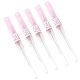 Black Menba Pack of 5 Catheter Piercing Needles Tattoo Piercings Tool (20G)
