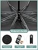 Seniny Inverted Travel Umbrella Compact - Windproof Umbrellas for Rain with Reflective Strip, Large UV Umbrella for Sun Protection, Automatic Portable Umbrellas Fold in Reverse for Car, Backpack #2