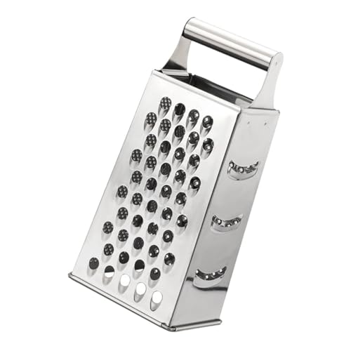 ASAKKURA 多機能ステンレス四面おろし器 野菜チーズグレーター レモン生姜に対応 滑らか表面で洗浄簡単 手指保護設計 収納便利 キッチン調理