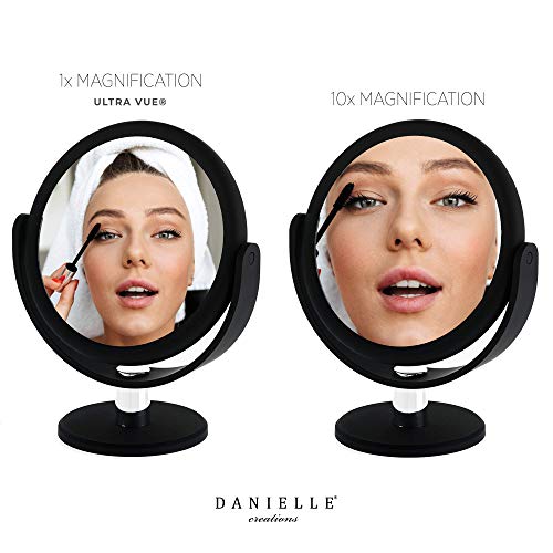 Espejo de maquillaje redondo con aumento 10X, pack de 2 miniatura 2