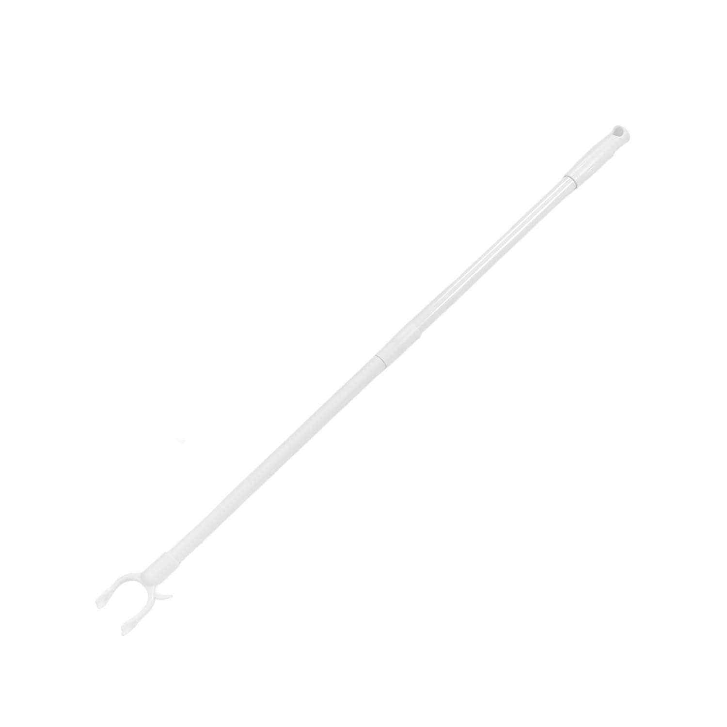 Happyyami Practical Clothes Pole Clothesline Pole Detachable Rod Wardrobe Hook Sturdy Design