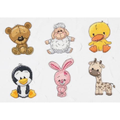 Kit broderie point de croix 6 pièces à offrir pour les fêtes