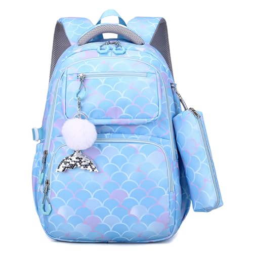 MATMO Girls School Backpack Set with Lunch Bag and Pencil Case Student Bookbag Daypack (Backpack Set 15)3