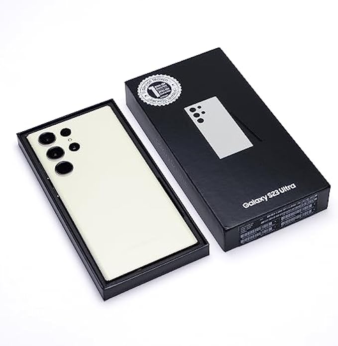 SAMSUNG Galaxy S23 Ultra 5G (SM-S918B/DS) Dual SIM 256GB/ 12GB RAM, GSM Unlocked International Version - Cream