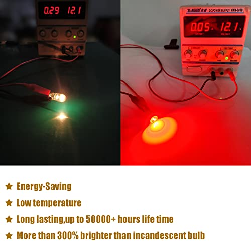 Ibrightstar Extremely Bright 3030 Chipsets 168 175 194 2825 W5W T10 Wedge Led Bulbs For License Plate Interior Map Dome Trunk Lights, Red #TOP2
