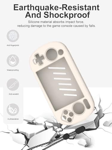Coque silicone RG40XX H blanche - Protection console rétro durable - 3
