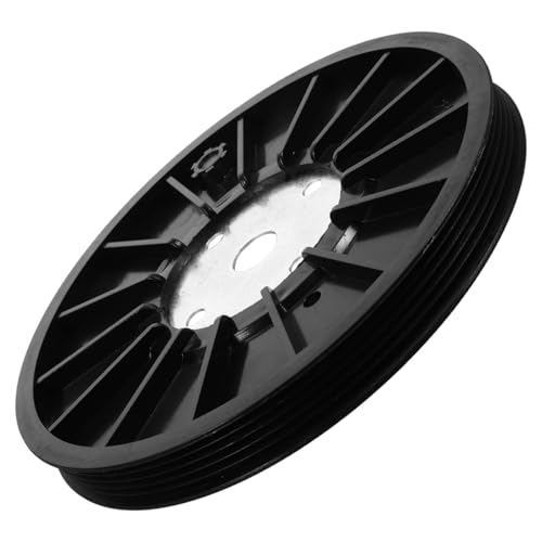 Polea de correa para bicicleta estática disco abs negro de 2cm TOYANDONA