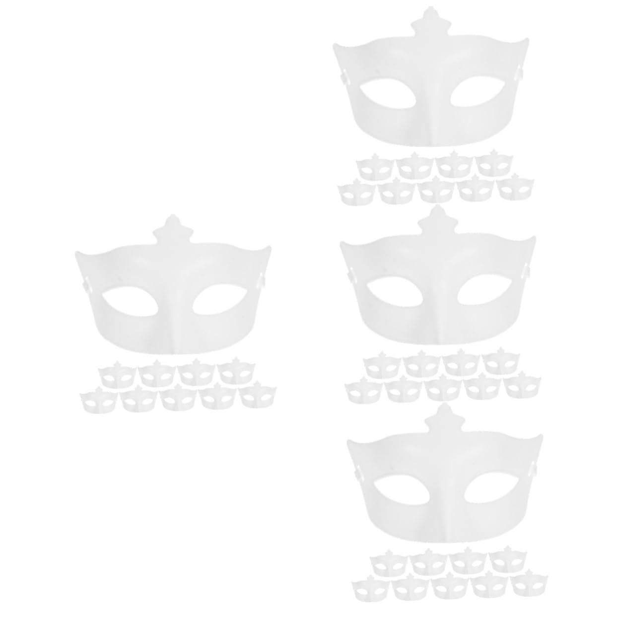 DEARMAMY Halloween The Black Masquerade Half Facial Party Half Facial Half Cosplay Half Facial Cosplay White Plastic