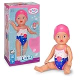 Baby Born Schwimmende Lizzie 30cm, Aufzieh-Badepuppe, wasserfest, funktioniert ohne Batterien, für Kinder ab 1 Jahr
