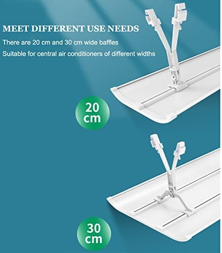 Adjustable Air Conditioner Vent Cover - Central AC Diverter, Anti-Direct Blowing Baffle for Home, RV & HVAC Systems, Optimizes Airflow, 92×30CM, Energy Efficient Solution