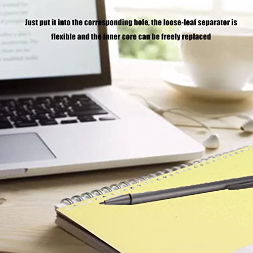 Uxsiya Capas de papel, folhas protetoras de papel flexíveis reutilizáveis com 30 furos para relatóri