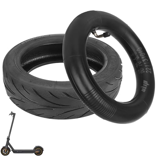 VOLOHAS 60/70-6,5 Schlauchloser Reifen für Xiaomi 5/5 Pro/5 Max, Tubeless Reifen mit Doppelte Stärke Schlauch für Ninebot Max G30/G30D/G30D2 Elektroroller Explosionsgeschützte Straßenreifen (1 Satz)