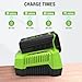 Greenworks PRO 80V Lithium Ion Single Port Rapid Battery Charger GCH8040