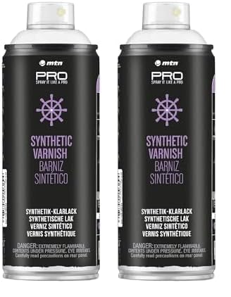 MONTANA Colors MTN PRO Barniz Sintético - Mate, Spray 400ml (Paquete de 2)