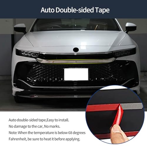 TERDARAY Front Grille Trim Compatible With Toyota Crown 2023 2024 2025 2026 Front Bumper Grille Strip Frame Trim Exterior Car Accessories Stainless Steel 1PCS(Glossy Chrome Style) by TERDARAY - Used condition - Image 8