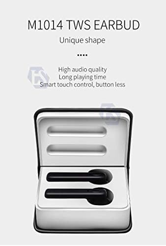 M1014 KDH Tech Wireless Bluetooth Earbuds - Wireless Earphones Kids Children & Adults Colours Voice Assistant Auto Pairing Unique Charging Case Handsfree (White)