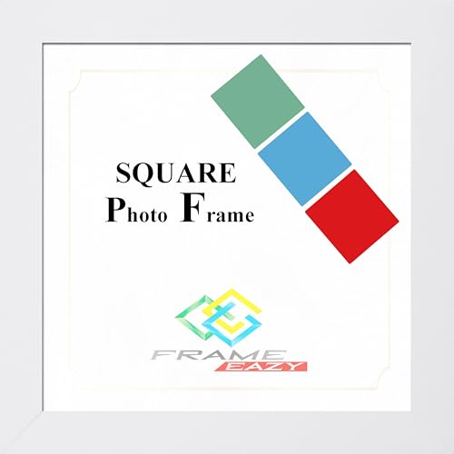 FRAME EAZY 6"x6" Square Photo Frame White - Poster Frames With Safe Perspex Front & Wall Mounting Hooks - Square Picture Frame White 6x6 Inch (15.2 x 15.2cm) - Cosy Home Interiors FRAME EAZY 6"x6" Square Photo Frame White - Poster Frames With Safe Perspex Front & Wall Mounting Hooks - Square Picture Frame White 6x6 Inch (15.2 x 15.2cm) - Image 2