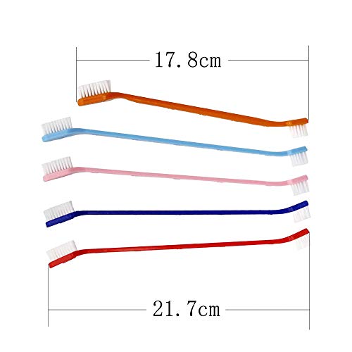 Spazzolino da denti per cani a doppia testa con