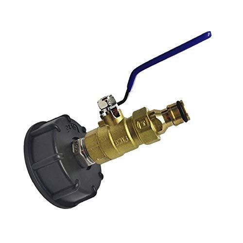 Adaptateur S60X6 de réservoir IBC 25 mm avec vanne en laiton MACHSWON pour tuyau