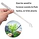 Aquarium Reinigung Kit 2 Stücke, Rostfreie Stähle Gerade und Gebogene Spitze Pinzette Pflanzen Aquarium Pinzette, Aquarium Zubehoer Werkzeug Set, 27 cm Lang Pinzette Aquarium Zubehoer Werkzeug