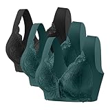 comoda barroca Material: sujetadores con cierre frontal para mujeres de talla grande, tela suave, transpirable y ligera, que garantiza comodidad durante todo el día.