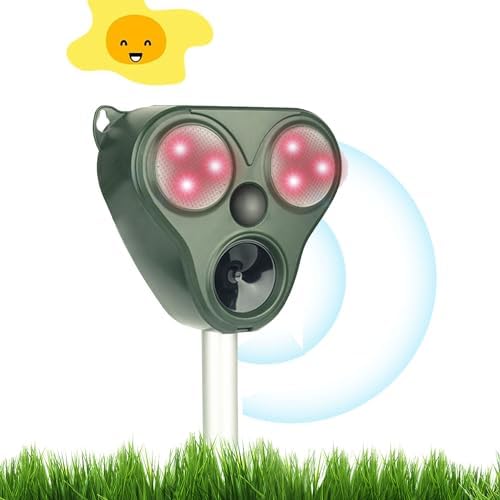 Katzenabwehr, Vogelabwehr, Solar UltraschallAbschreckung, Stoppen von