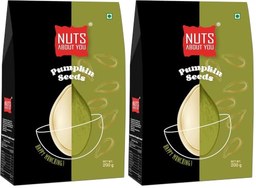 Image of Nuts About You PUMPKIN Seeds, 200 g | Raw | Premium | 100% Natural | Diet Food (Pack of 2)