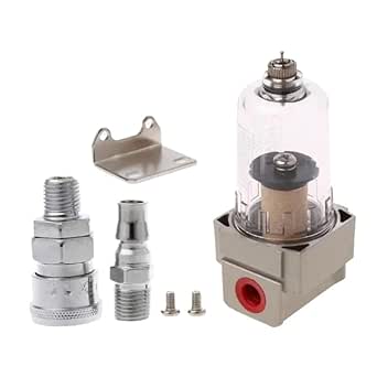 Filtre à Eau / Humidité 1/2 Pour Compresseur D’air – 5 Microns, 225 PSI Max, En Aluminium
