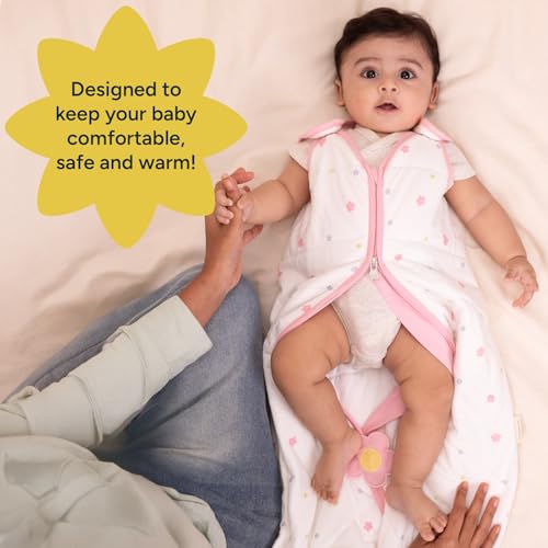 Image of NINTARABABY 1.5 TOG Sleep Sack - Organic Cotton | Soft, Breathable, Winter Swaddle, Wearable Blanket for Newborns (3-9 Months), Unisex Sleeping Bag, Gifts for Babies