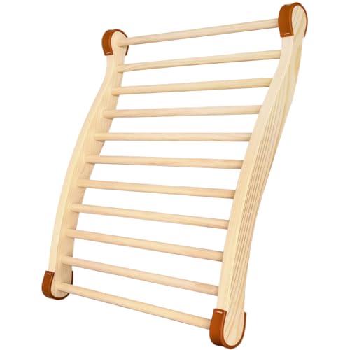 Zelmor Wooden Sauna Backrest Non-Slip Infrared Sauna Back Rest Accessories Comfortable Chair Support for Sauna Room or Barrel Sauna Cedar Steam Seat Gifts for Sauna Lovers