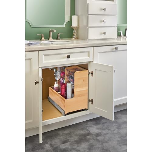 Image of Rev-A-Shelf 24 inch Pullout Kitchen /Bathroom Cabinet Organizer w /Soft-Close